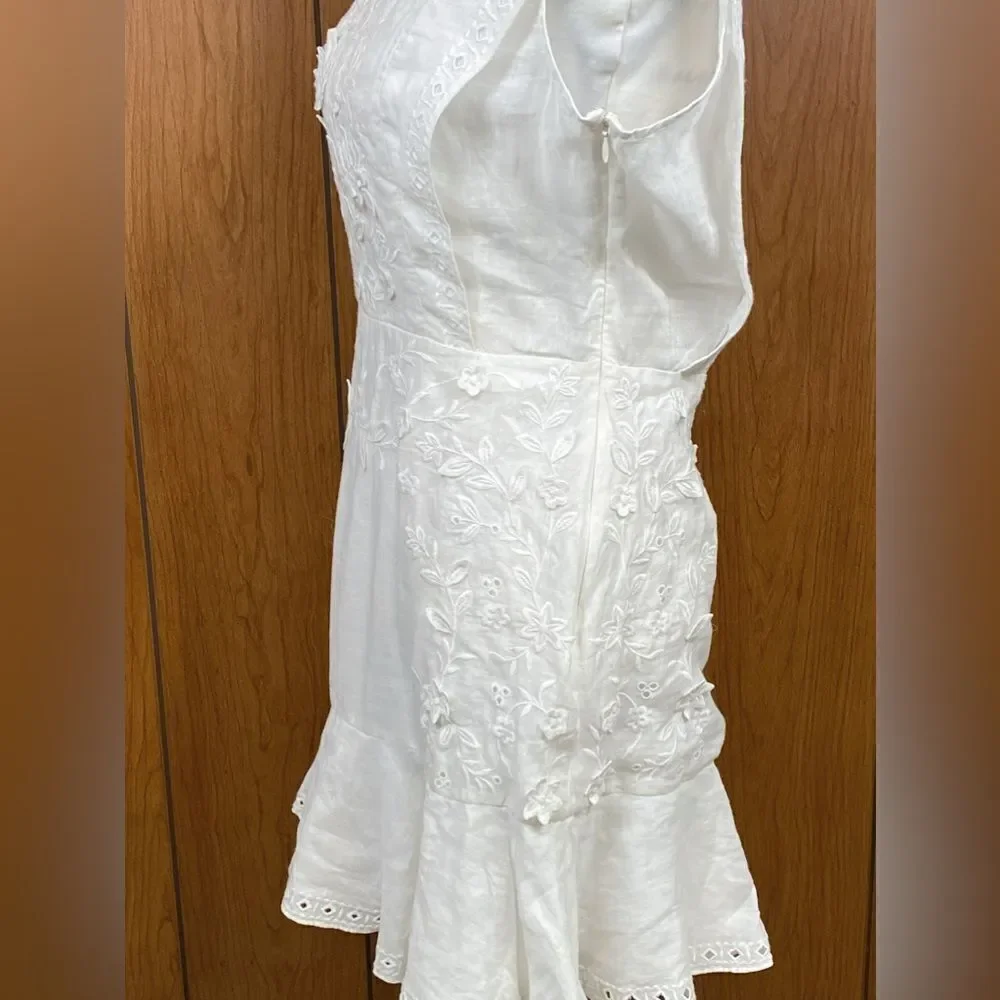 Veronica Beard Kerison Embroidered Minidress szie 8